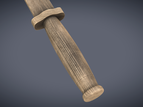Wooden Knife 3Dモデル