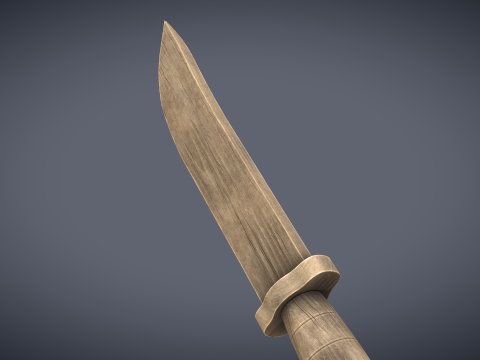 Wooden Knife 3Dモデル