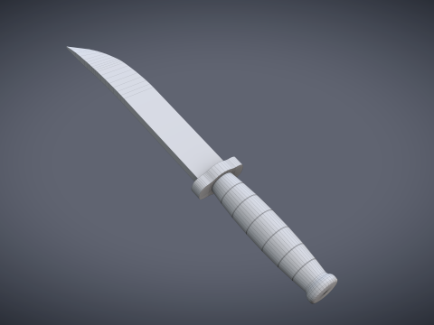 Wooden Knife 3Dモデル