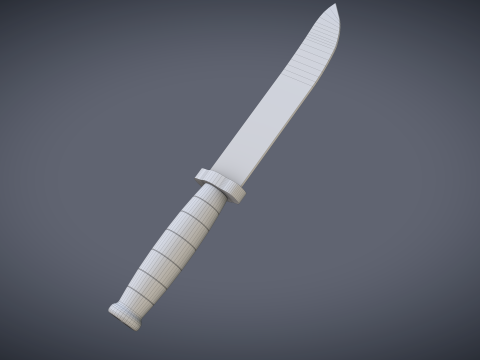 Wooden Knife 3Dモデル