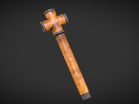 Iron Pipe Melee 3D 모델