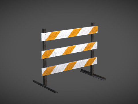 Street Barriers 3D 模型