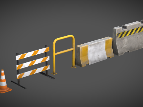 Street Barriers 3D 模型