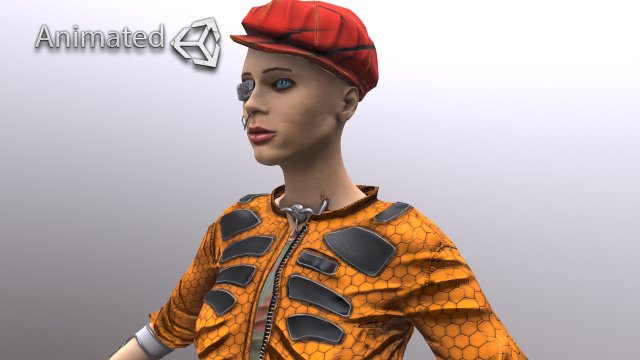 prototype girl 3D 模型 .c4d .max .obj .3ds .fbx .stl .blend 