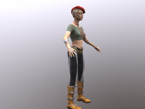 prototype girl 3D 模型