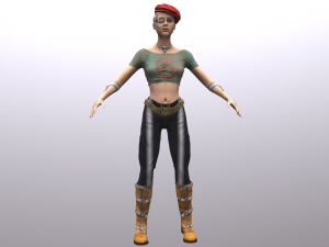 prototype girl 3D 模型