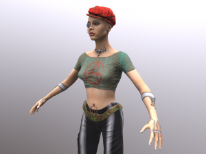 prototype girl 3D 模型