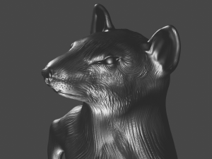 rat with cheese 3D 모델