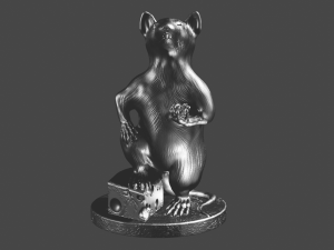 rat with cheese 3D 모델