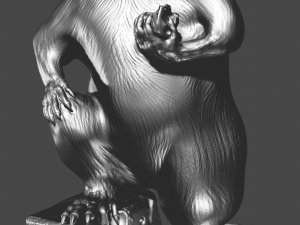 rat with cheese 3D 모델