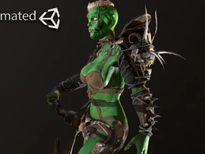 ork savaş&ccedil;ısı kadın 3D Model