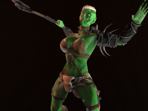 orc warrior woman 3D Model