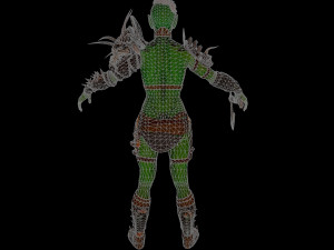 orc warrior woman 3D Model