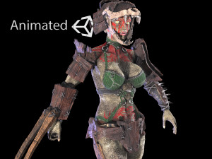 orc woman in wood 3D 모델