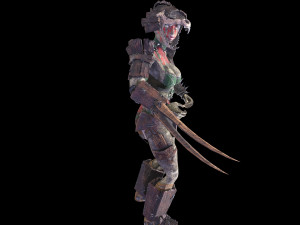 orc woman in wood 3D Model