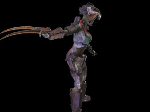 orc woman in wood 3D Model