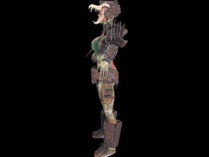 orc woman in wood 3D Model