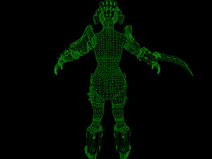orc woman in wood 3D Model