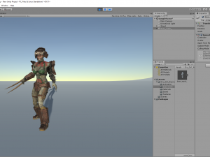 orc woman in wood 3D Model