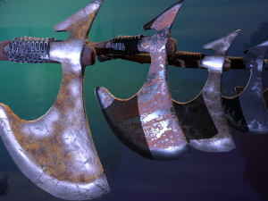five old axes 3D 모델