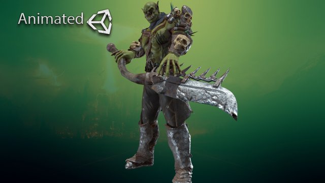 orc warrior 3D Модель .c4d .max .obj .3ds .fbx .stl .blend 