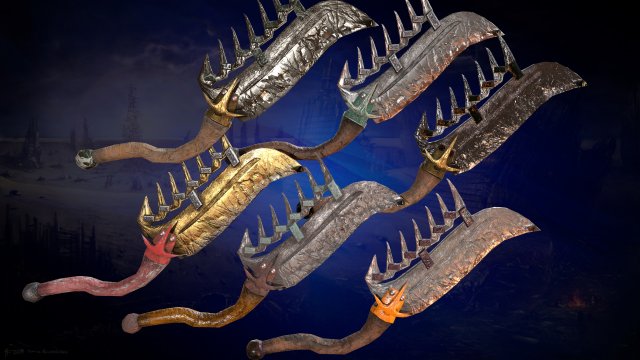 death axe Model 3D .c4d .max .obj .3ds .fbx .stl .blend 