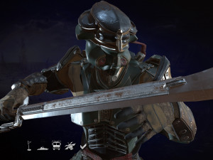 modern knight 3D 모델