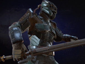 modern knight 3D Model