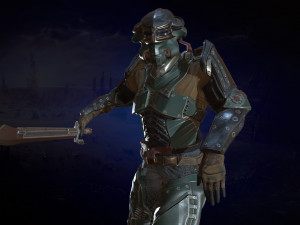 modern knight 3D Model