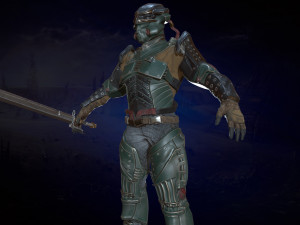 modern knight 3D Model