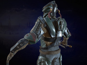 modern knight 3D Model
