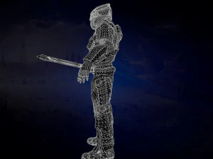 cavaliere moderno Modello 3D