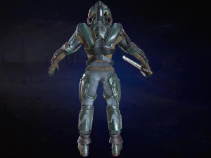 cavaliere moderno Modello 3D