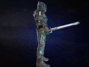 cavaliere moderno Modello 3D