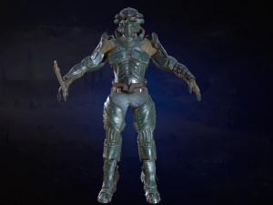 cavaliere moderno Modello 3D