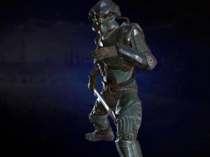 cavaliere moderno Modello 3D