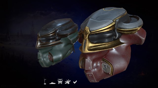helmet 3D Model .c4d .max .obj .3ds .fbx .stl .blend 