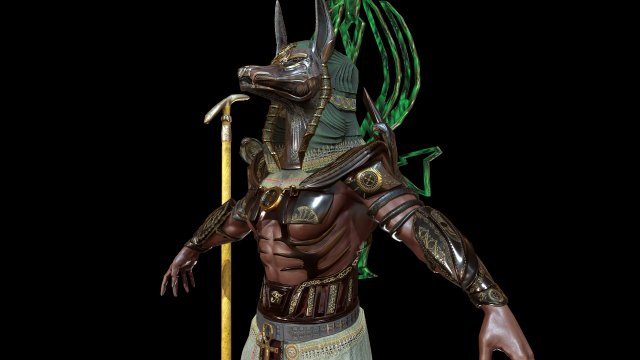 anubis 3D मॉडल .c4d .max .obj .3ds .fbx .stl .blend 
