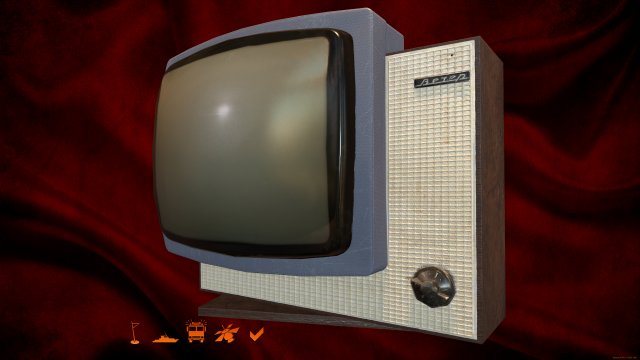 soviet tv vecher 3D Модель .c4d .max .obj .3ds .fbx .stl .blend 