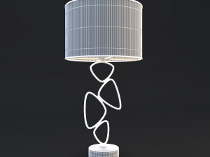 veronoi random table lamp 3D 모델