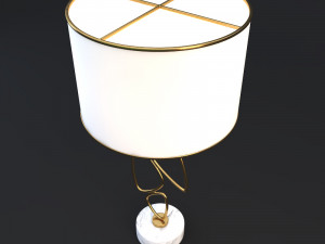 veronoi random table lamp 3D 모델