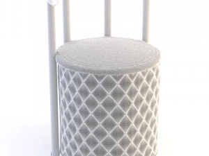 rhombus puff chair 3D Model