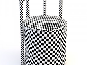 rhombus puff chair Modèle 3D