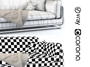 ryan comfortable sofa 3D 模型