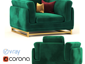 ryan arm chair Modello 3D