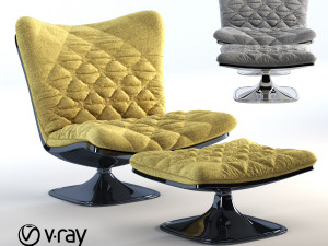 deltoid baxter armchair Modello 3D