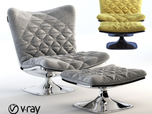 deltoid baxter armchair 3D Модель