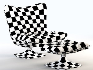 deltoid baxter armchair 3D Модель