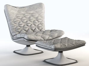 deltoid baxter armchair 3D Модель
