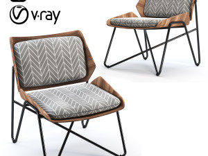 janine abraham dirk jan rollounge chair 3D Model